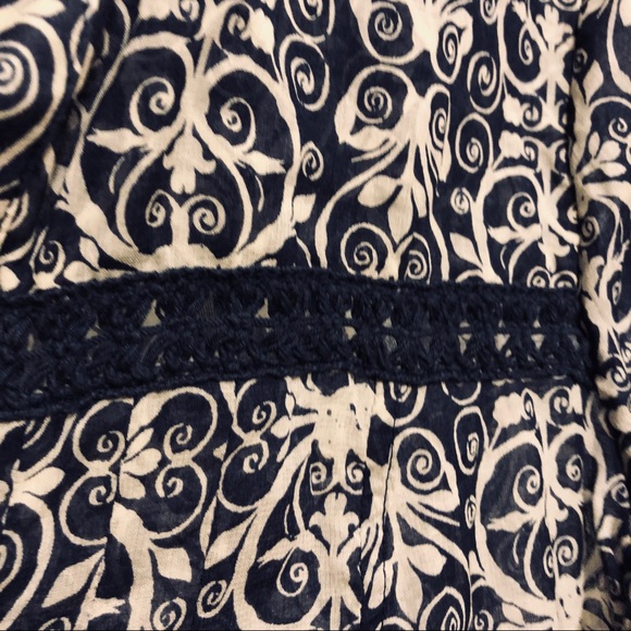 Anthropologie/Maeve Abella Pintuck Patterned Top - Picture 7 of 8